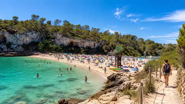 Cala Llombards en familia