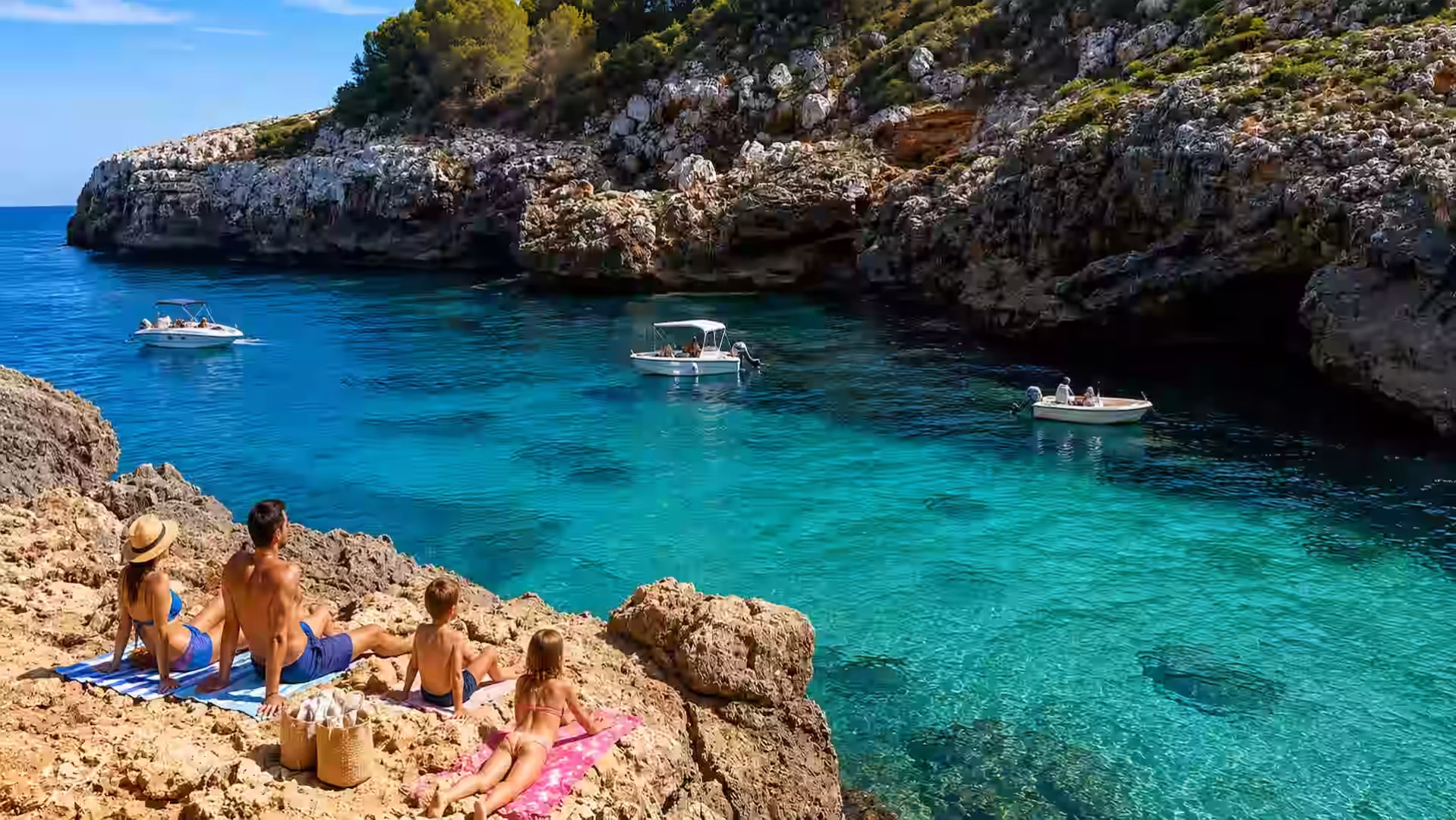 Cala Murta con peques Cala Murta con peques