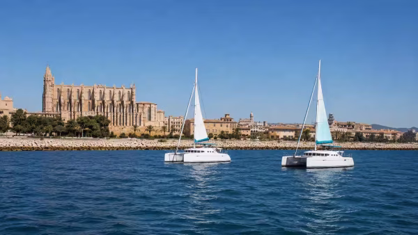Paseo en catamarán por la bahía de Palma