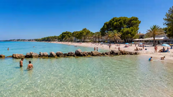 Playa de Alcúdia con niños