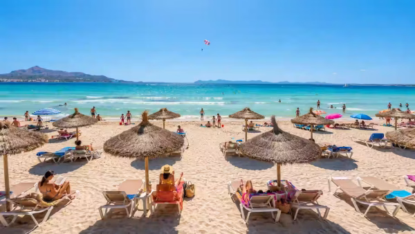 Playa de Muro en familia
